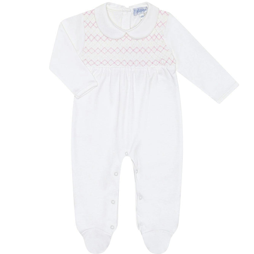 Signature Smocked Girls Footie