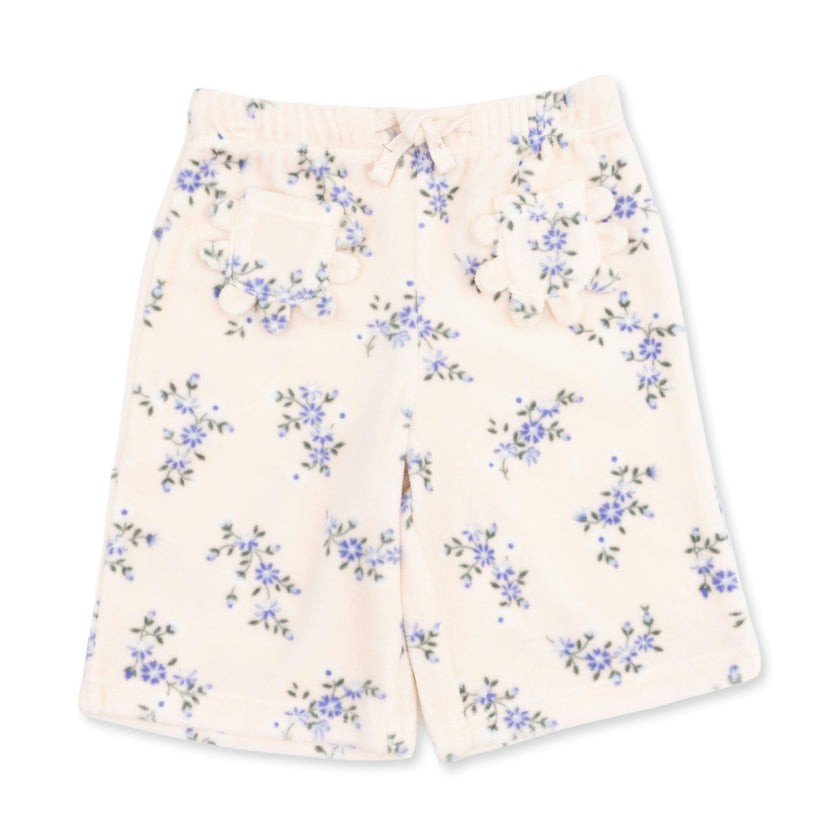Sweet Hanna Floral Velour - Oversized Sweatshirt and Wide Leg Pant