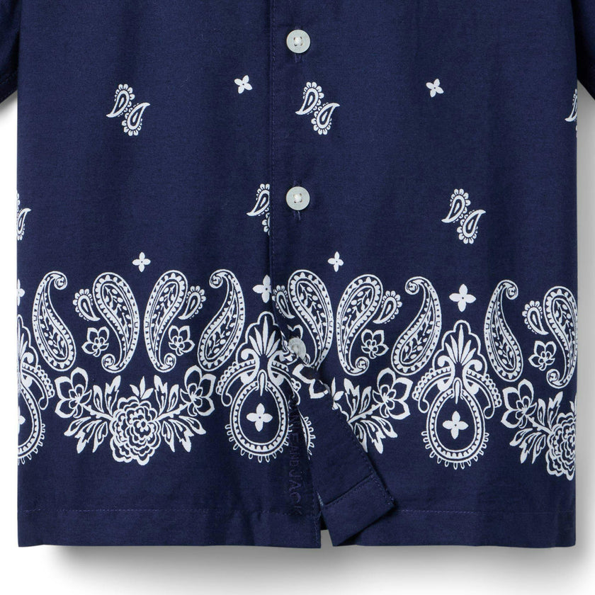 The Bandana Shirt, navy blue