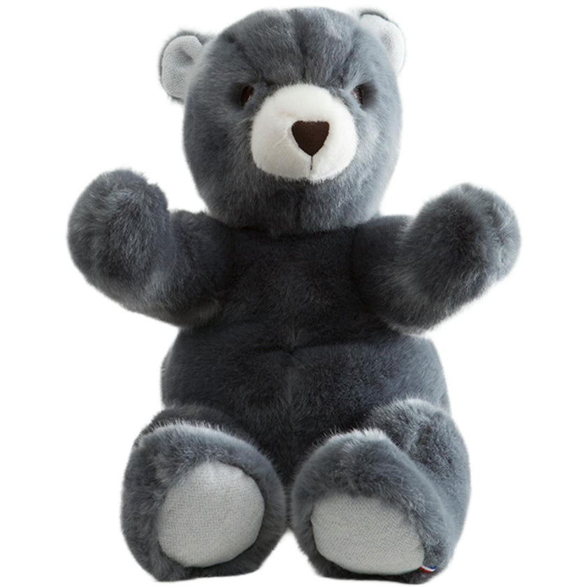 Robert the Bear | Blue-Grey | Chevron Print