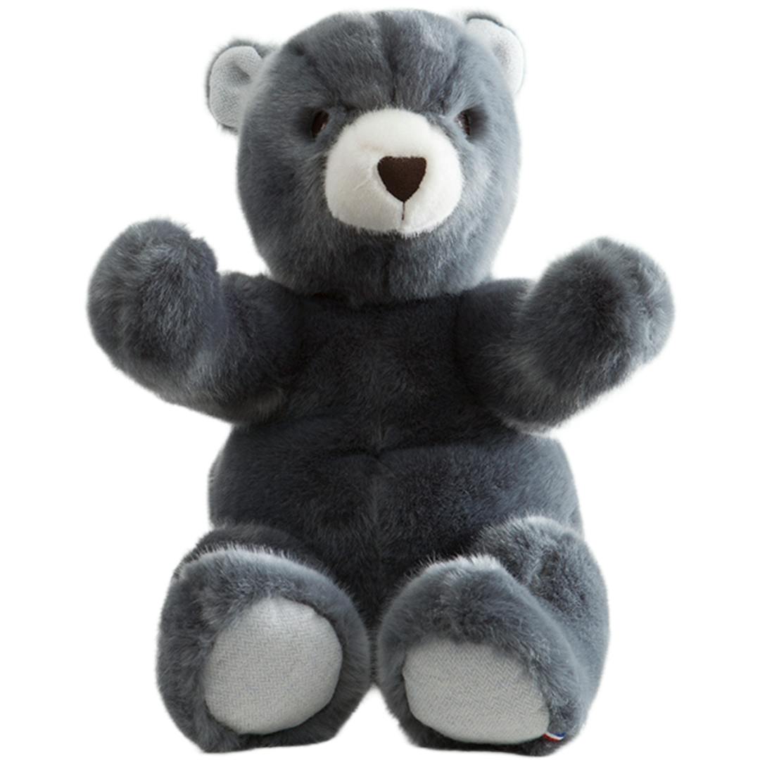 Robert the Bear | Blue-Grey | Chevron Print