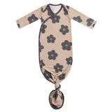 Newborn Knotted Gown - Gemma In Tan