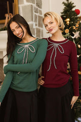 Rhodes Sweater in Burgundy