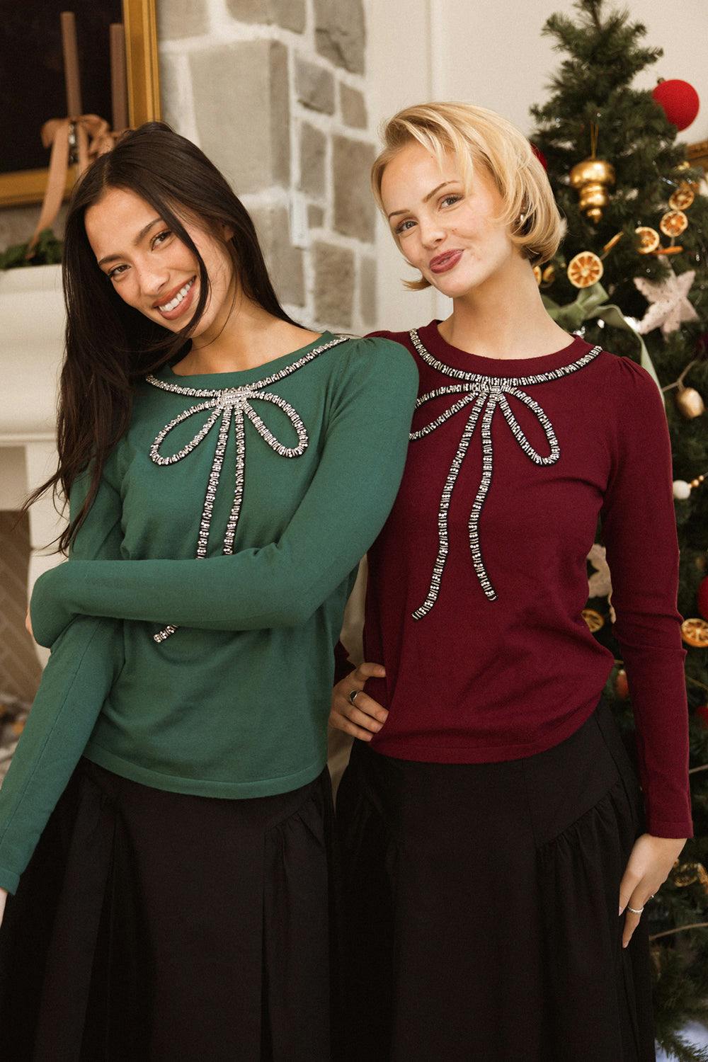 Rhodes Sweater in Burgundy