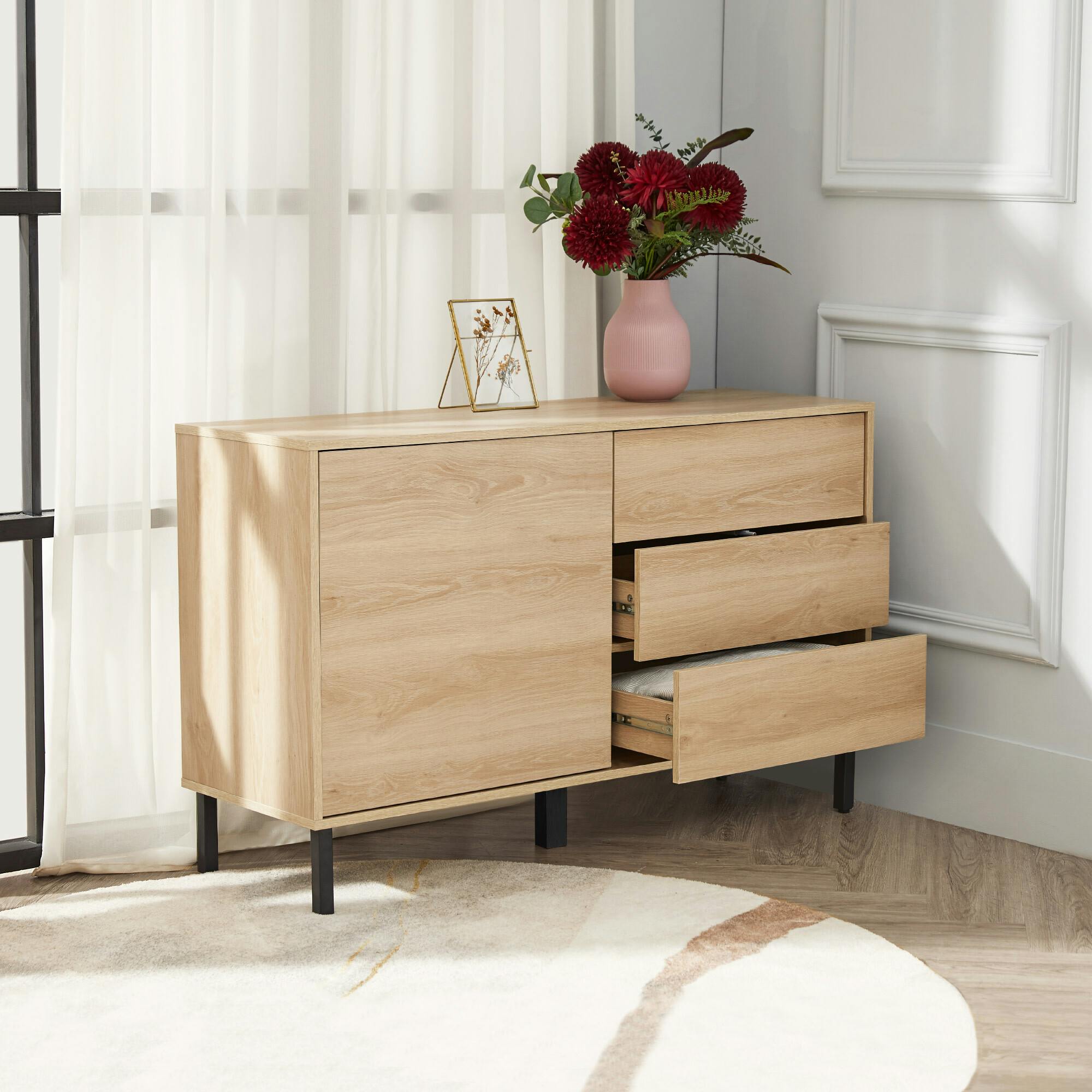 Cairo 3 Drawer Sideboard