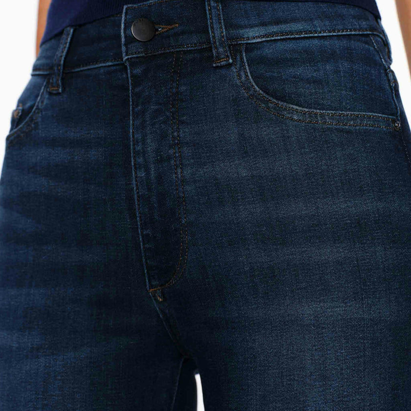 Bridget Boot High Rise Instasculpt™ 33" Dark Indigo