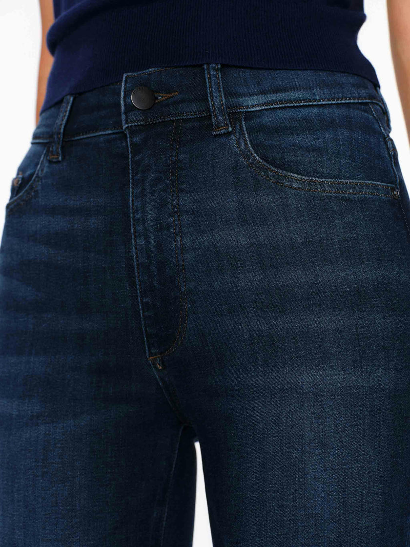 Bridget Boot High Rise Instasculpt™ 33" Dark Indigo