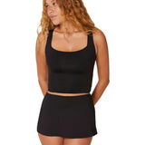 The Siren Swim Tank - Flat - Black