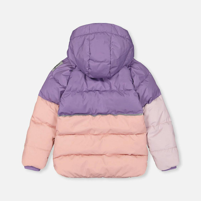 Color-Block Winter Jacket Violet