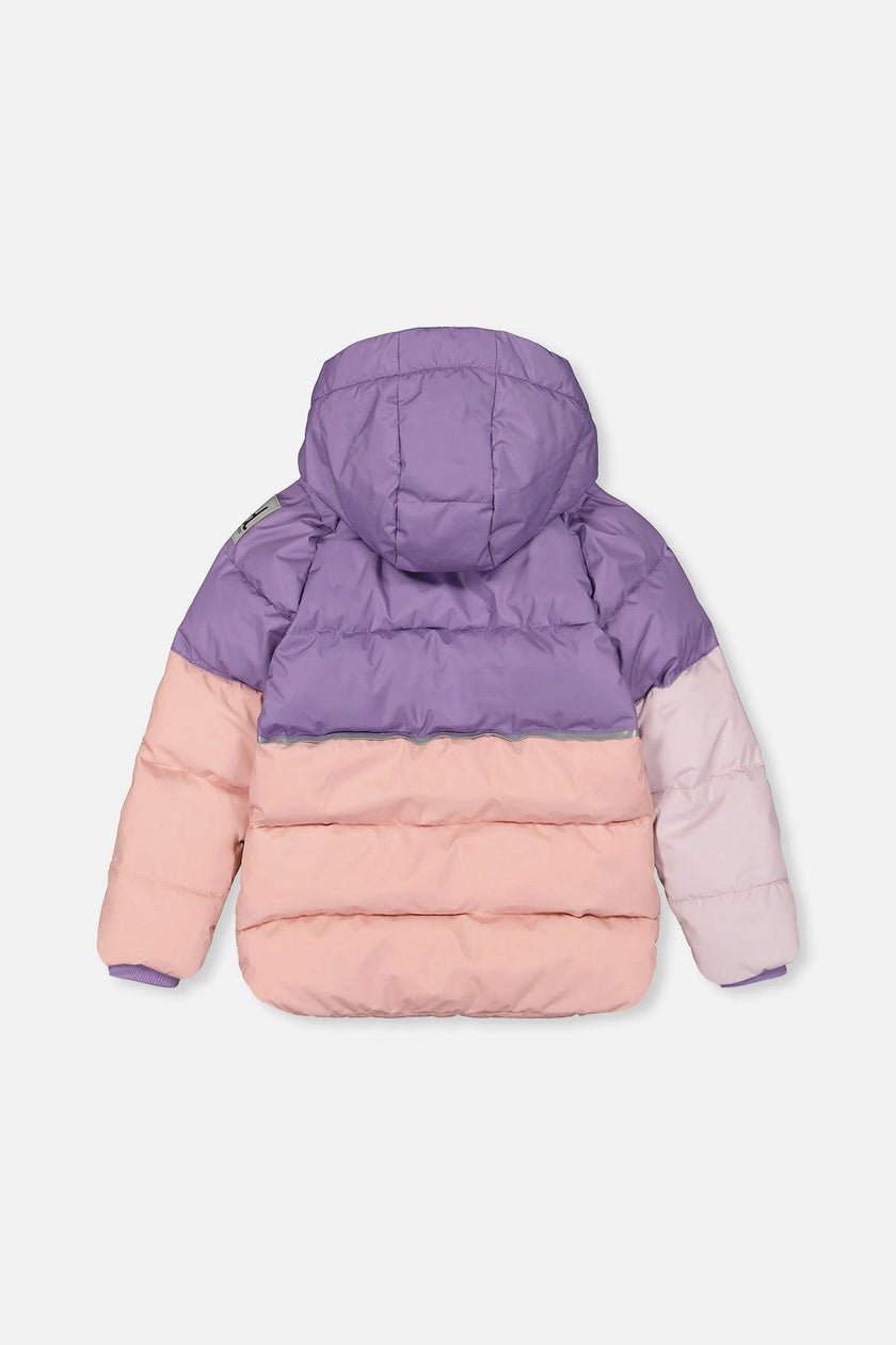 Color-Block Winter Jacket Violet