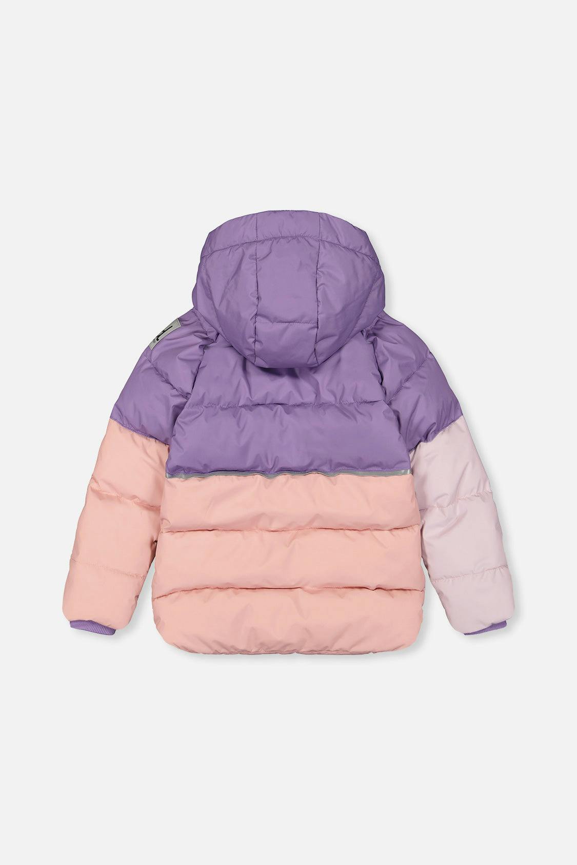 Color-Block Winter Jacket Violet