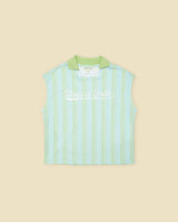 Organic Soccer Shirt in Cotton Candy Stripe