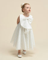 Cream Pamela Embroidered Dress