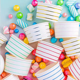 Candy Apple Frenchie Striped Treat Cups