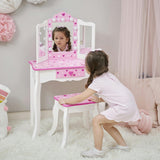Sweethearts Print Gisele Medium Vanity - White/Pink