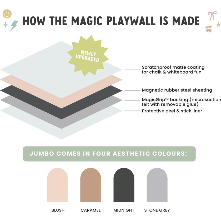JUMBO Magic Playwall - Arch Magnetic Wall Decal for Kids