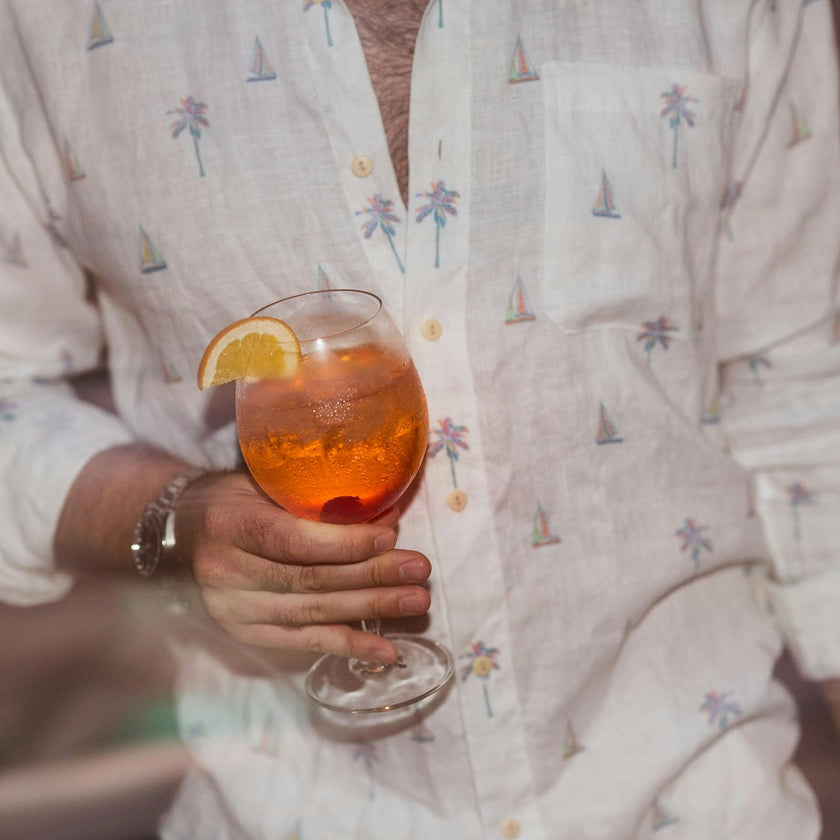 The Yacht Club - Long Sleeve Linen Shirt