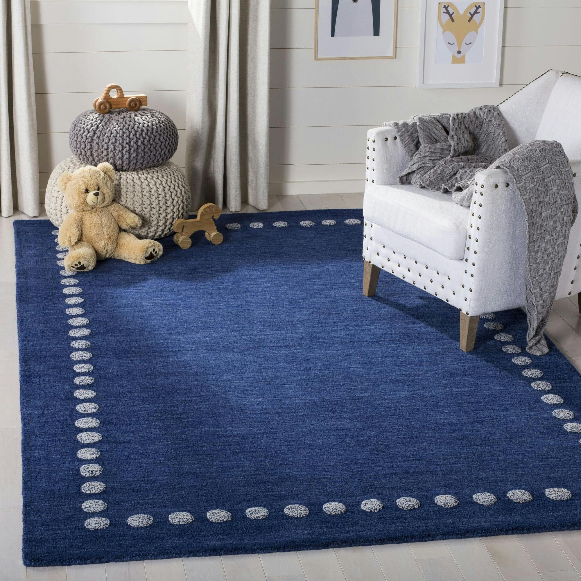 Kids Parker Rug, Navy