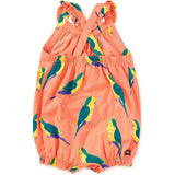 Cross-Back Baby Romper, Green