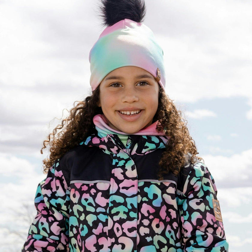Stretch Jersey Hat With Pompom