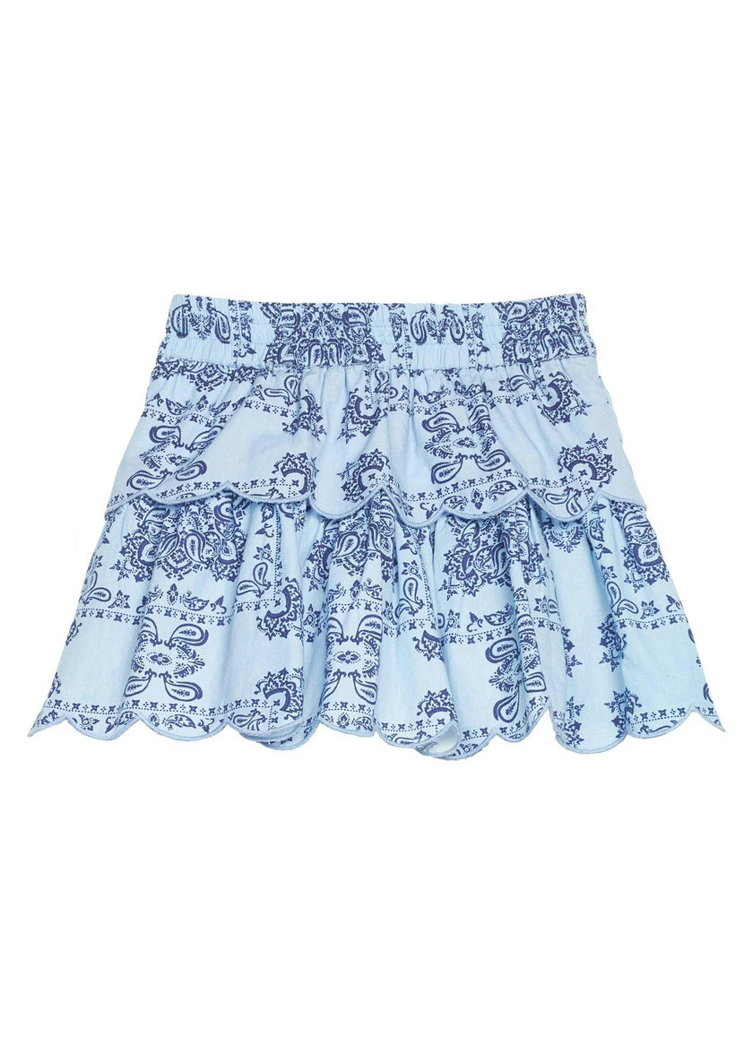 Two Tiered Skort - Boho Blue