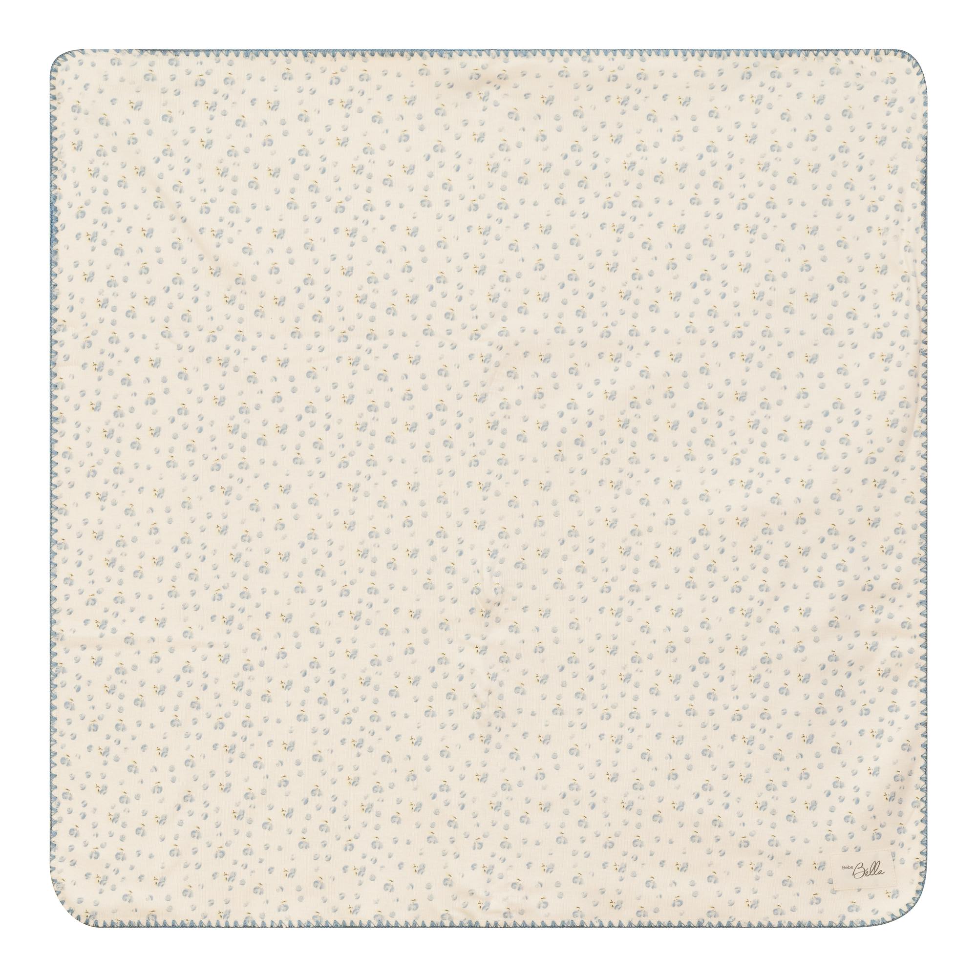 Printed Ribbed Floral Blanket
