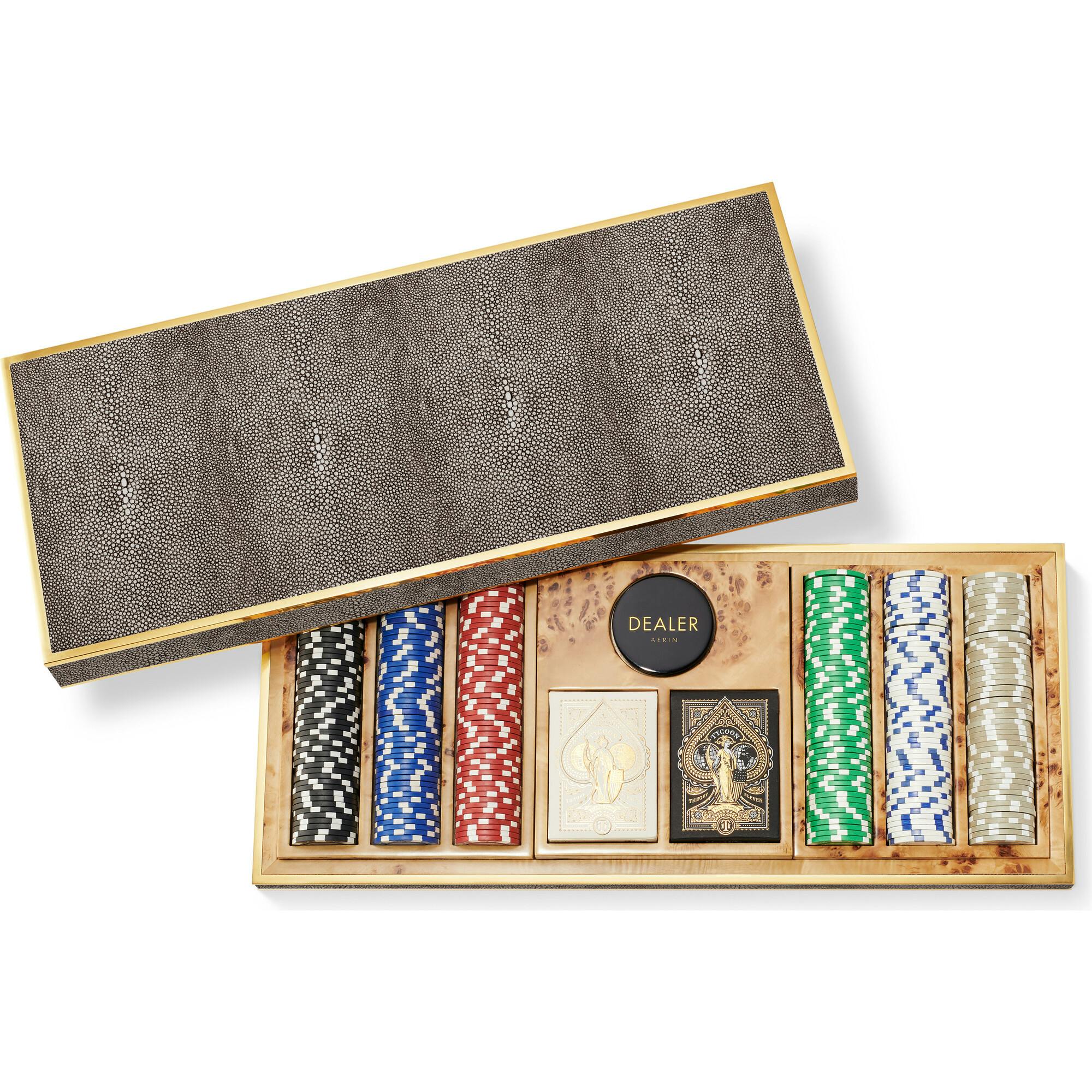 Shagreen Poker Set