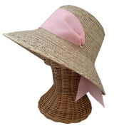 Clematis Bucket Hat (PreOrder Shipping June 15th) - Wide & Short Light Pink Grosgrain Ribbon