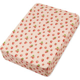 Strawberry Organic Cotton Crib Sheet