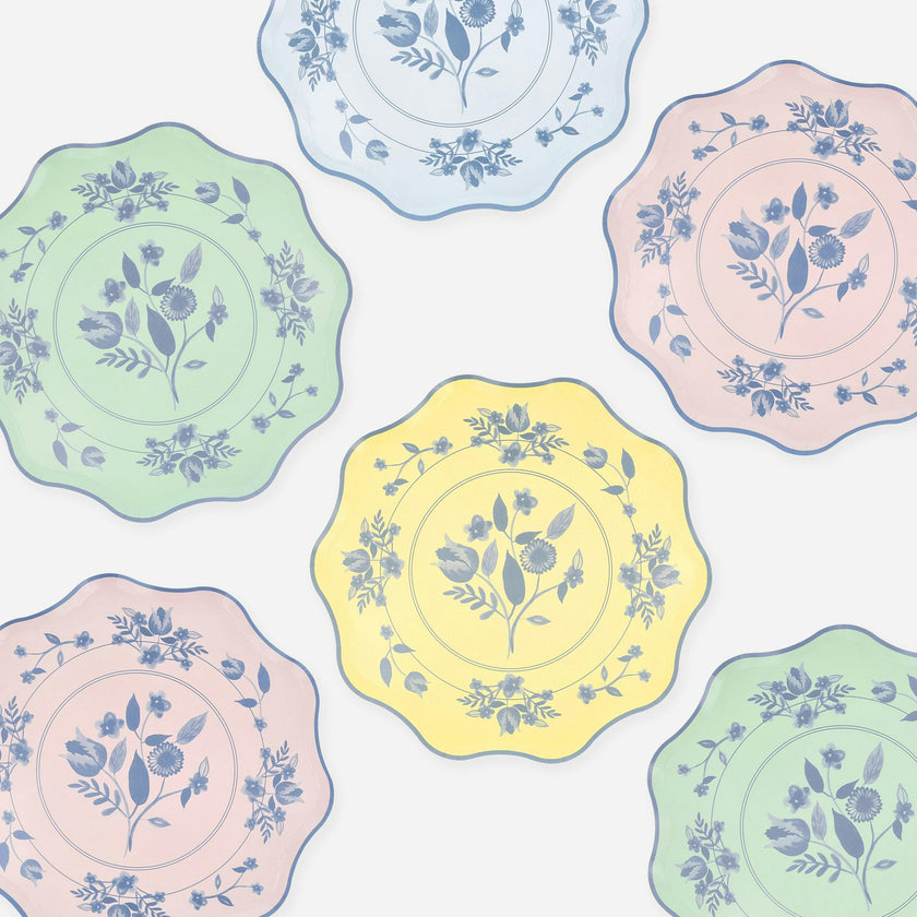 Vintage Botanical Side Plates