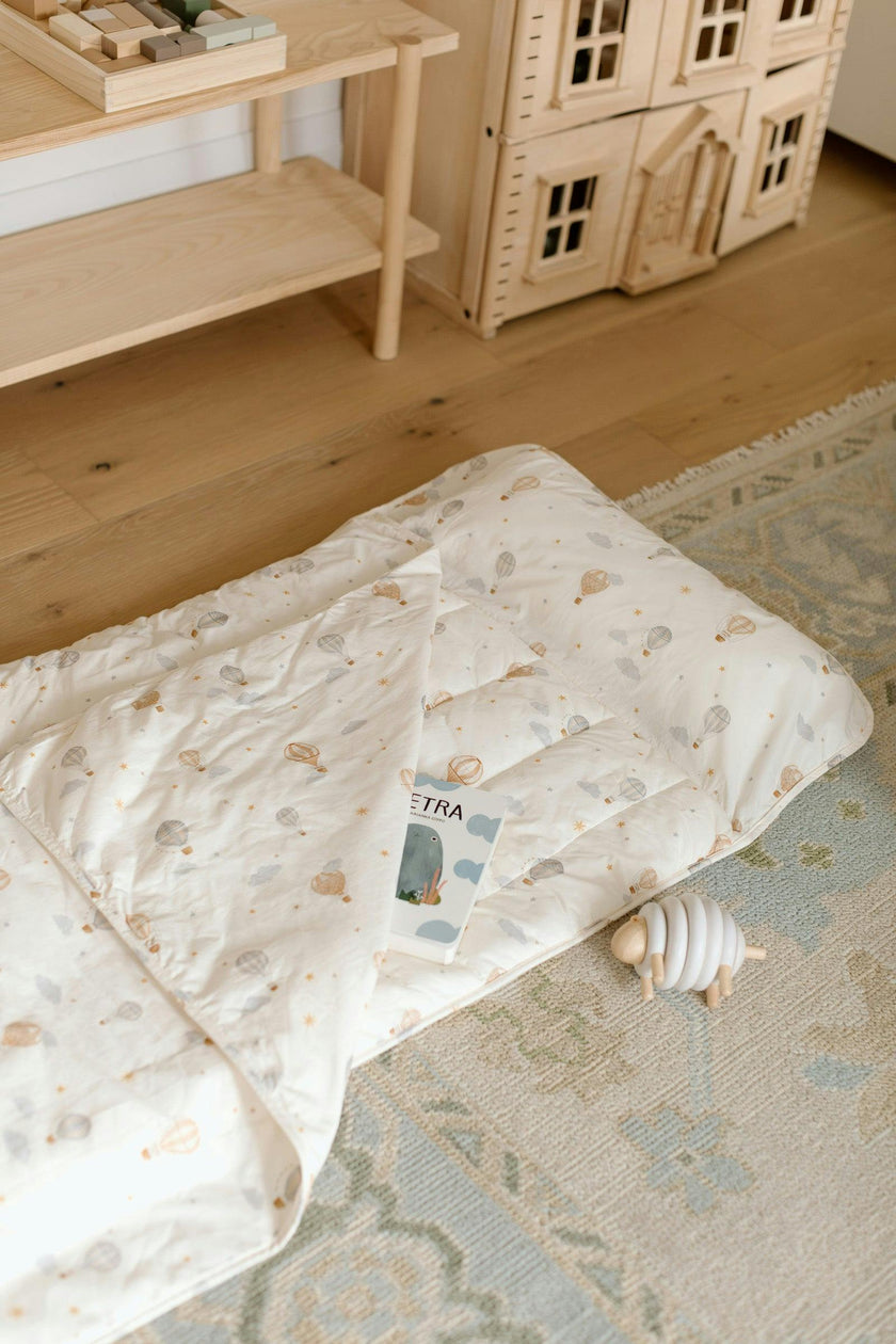 Organic Toddler Nap Roll-N-Rest Mat Set