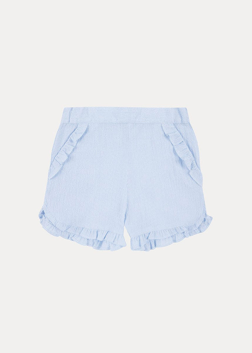 Seersucker Girl Frill Shorts