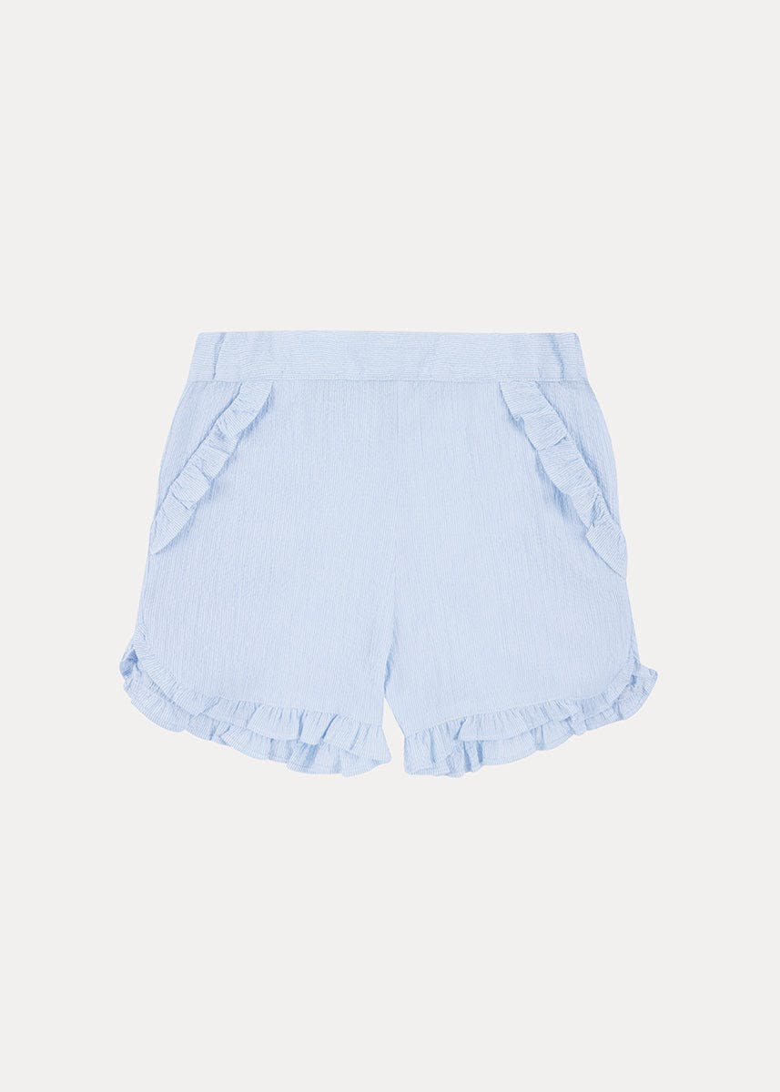 Seersucker Girl Frill Shorts