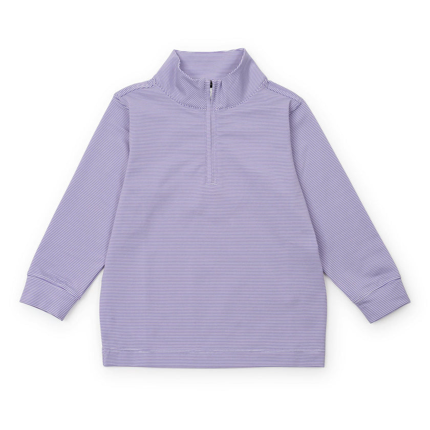 Sam Performance Pullover by LH Sport Purple Stripes