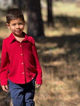 COLUMBIA Red Jersey Shirt
