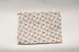April Posies Timeless Floral Ruffle Zipper Pouch