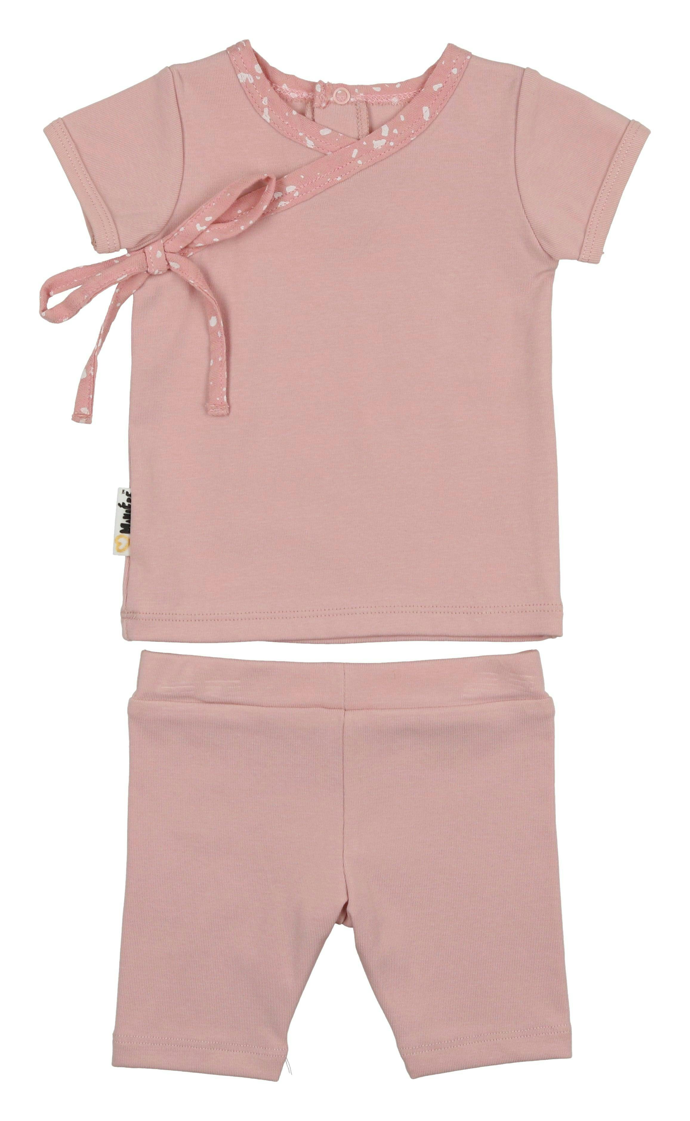 Speckled Wrap Top & Short Set