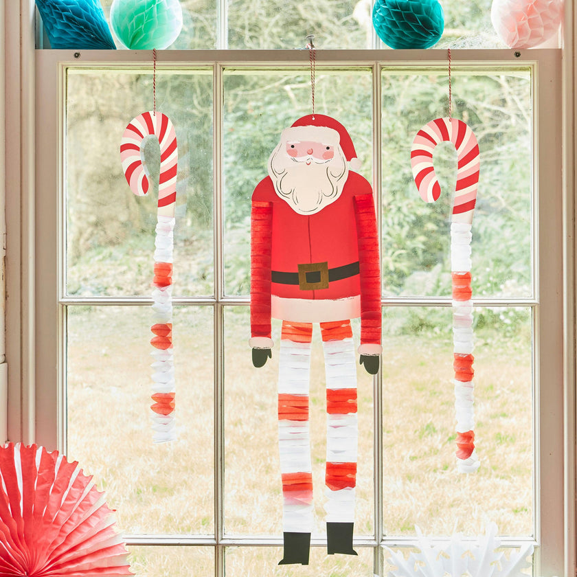 Long Legged Santa & Decorations