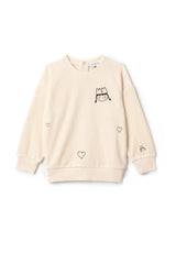 Princess Print Button Front Velour Sweatshirt