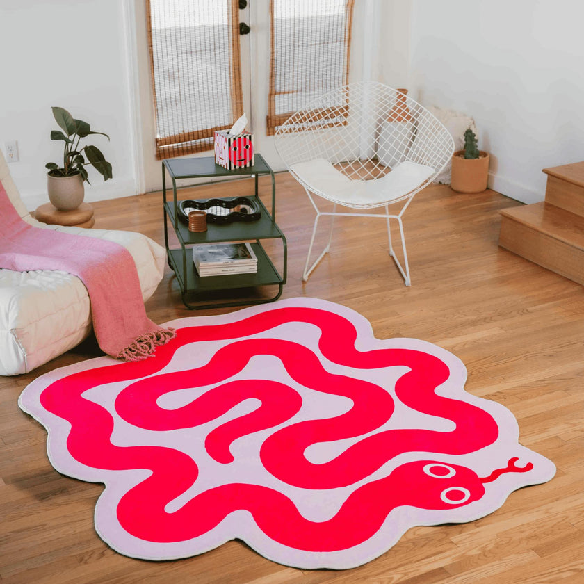 Spiral Snake Design Rug by Johann Banta