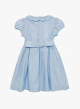 Willow Rose Hand Smocked Dress in Cornflower Blue