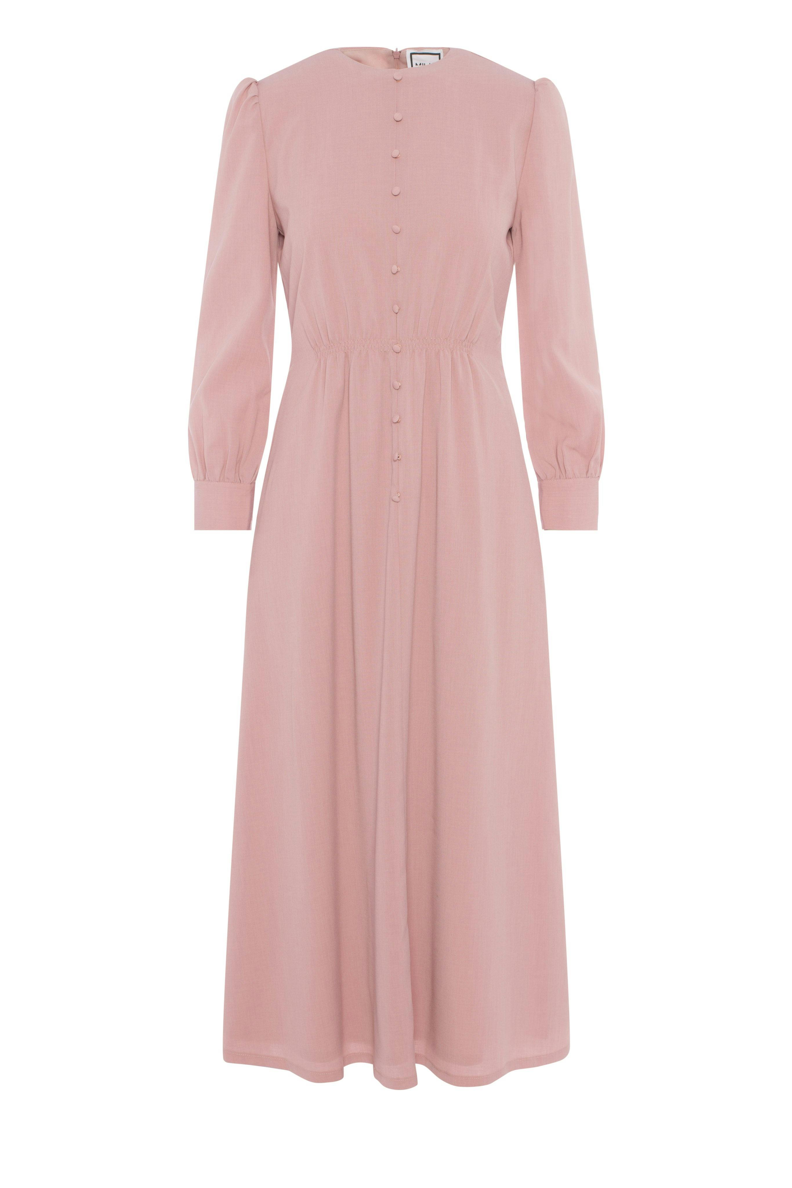 Linen Midi Button Dress