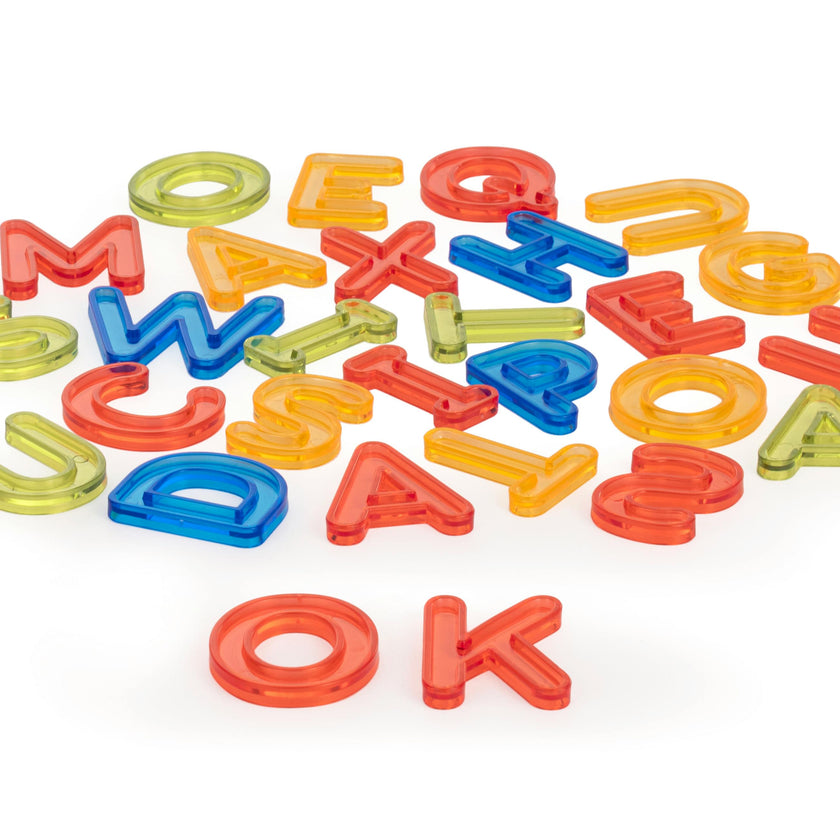 Translucent Uppercase Letters 76 pcs
