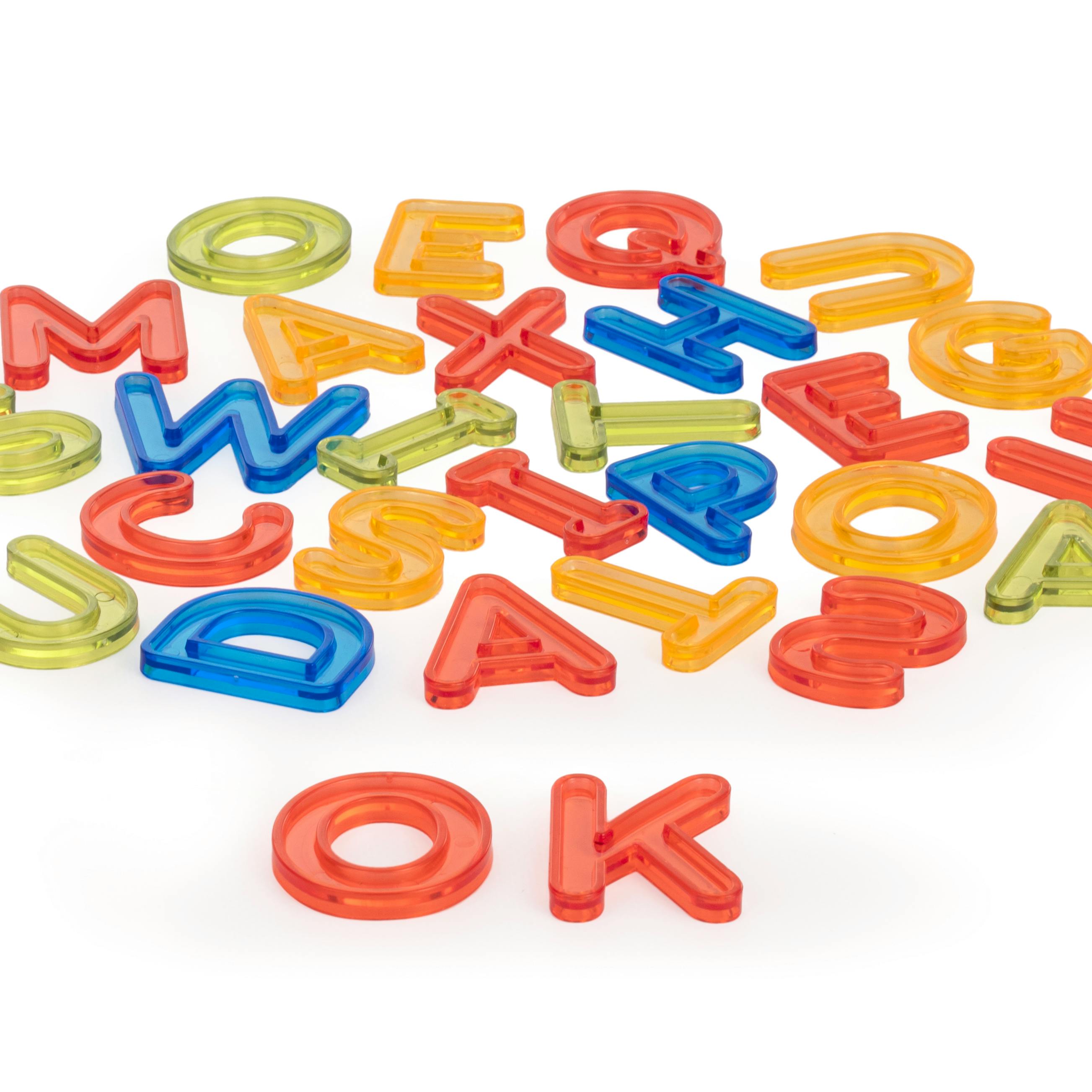 Translucent Uppercase Letters 76 pcs