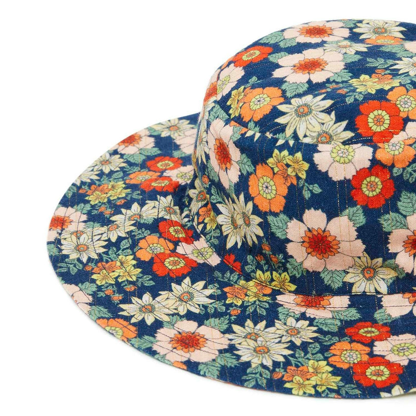 BONTON 70's Floral Sun Hat