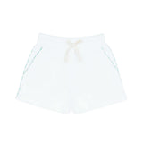boys shell white french terry short
