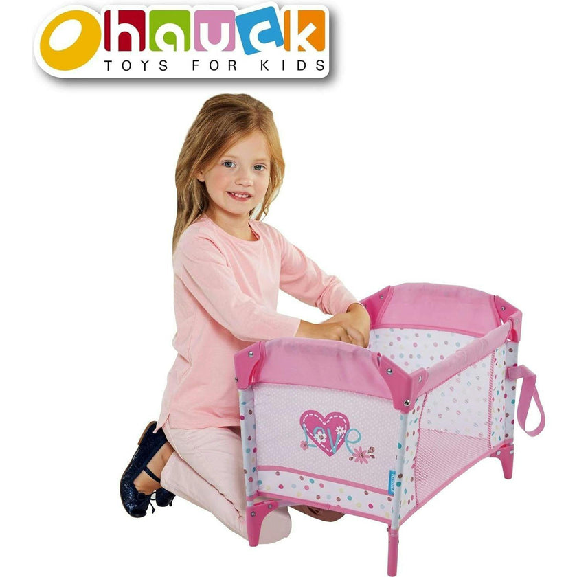 Love Heart Doll Play Yard Baby Doll Accessory - Folds for Easy Storage and Travel