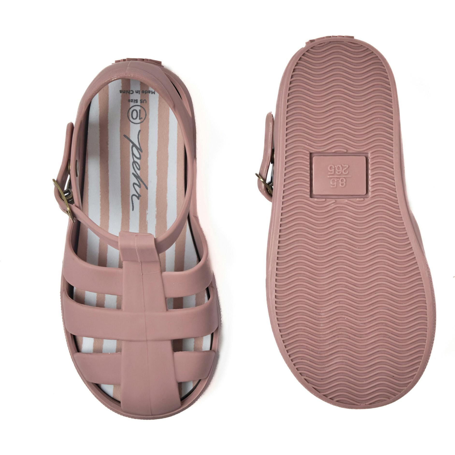 Water-Repellent Fisherman Sandal, Pink