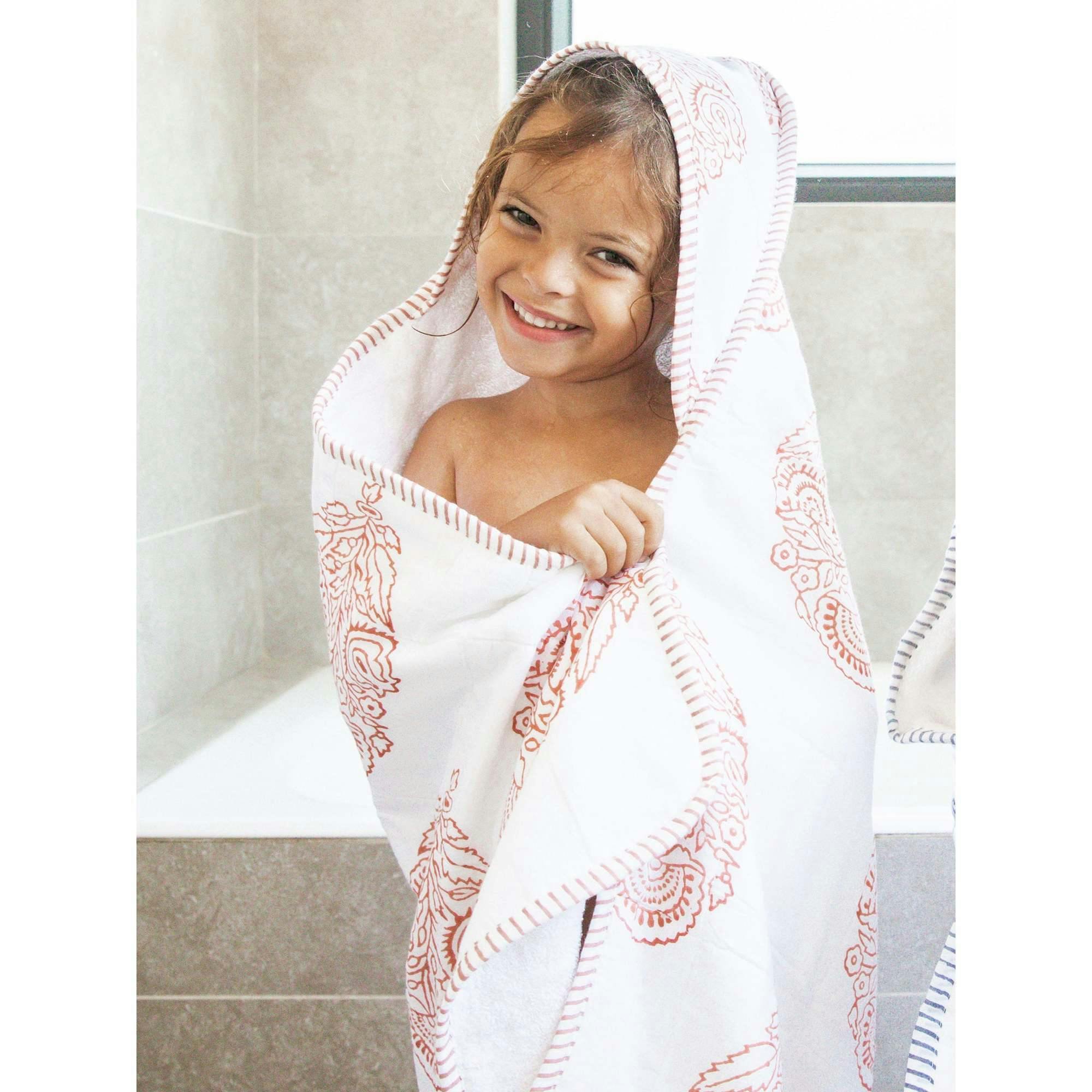 Block-Printed Terry Towel