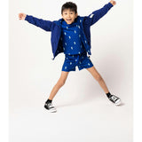 Max Reversible Rain Jacket Windbreaker, Blue Lightning